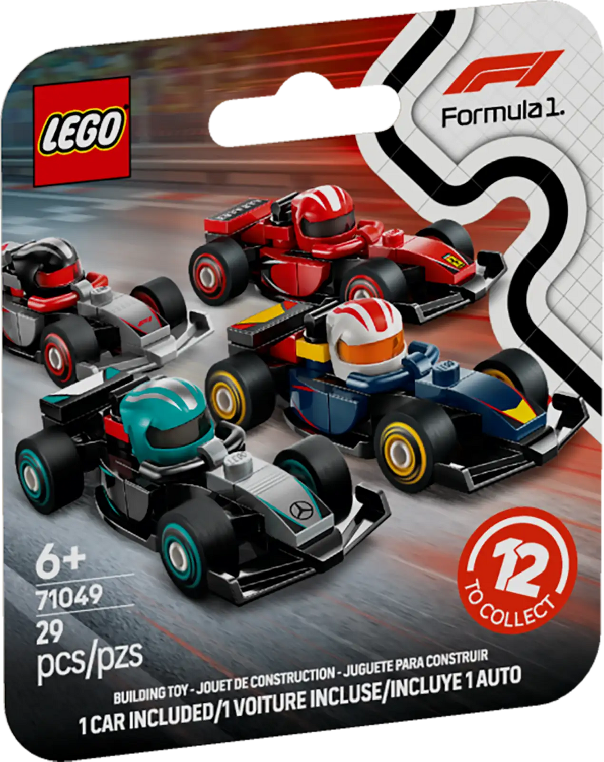 Lego 71049 Minifigures Formula 1 Collectible F1 Race Cars