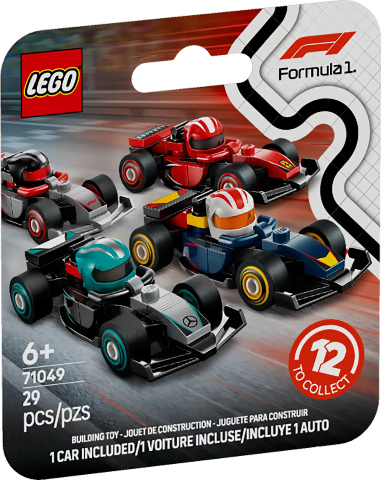 Lego 71049 Minifigures Formula 1 Collectible F1 Race Cars