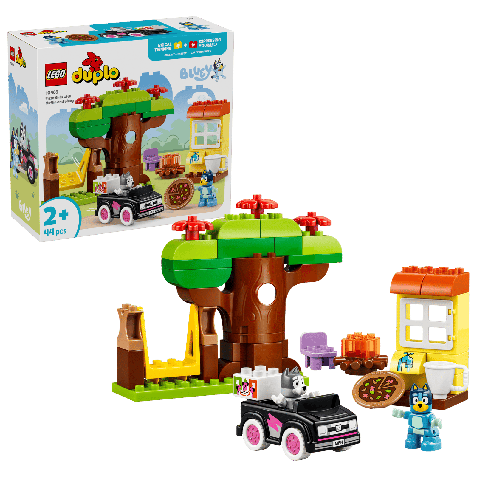 Lego 10469 Duplo Pizza Girls with Muffin and Bluey