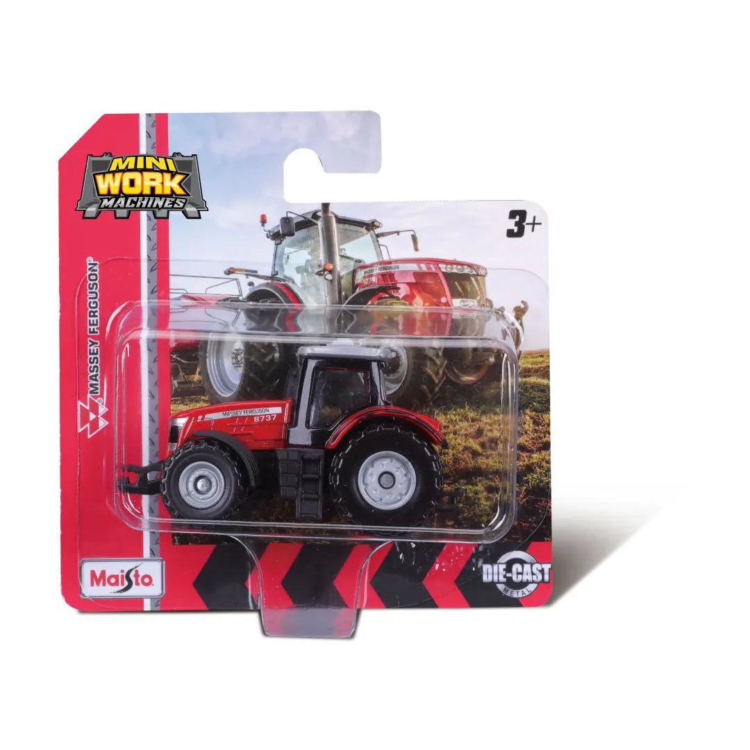 Maisto Mini Work Machines Tractor with Front Loader Asst