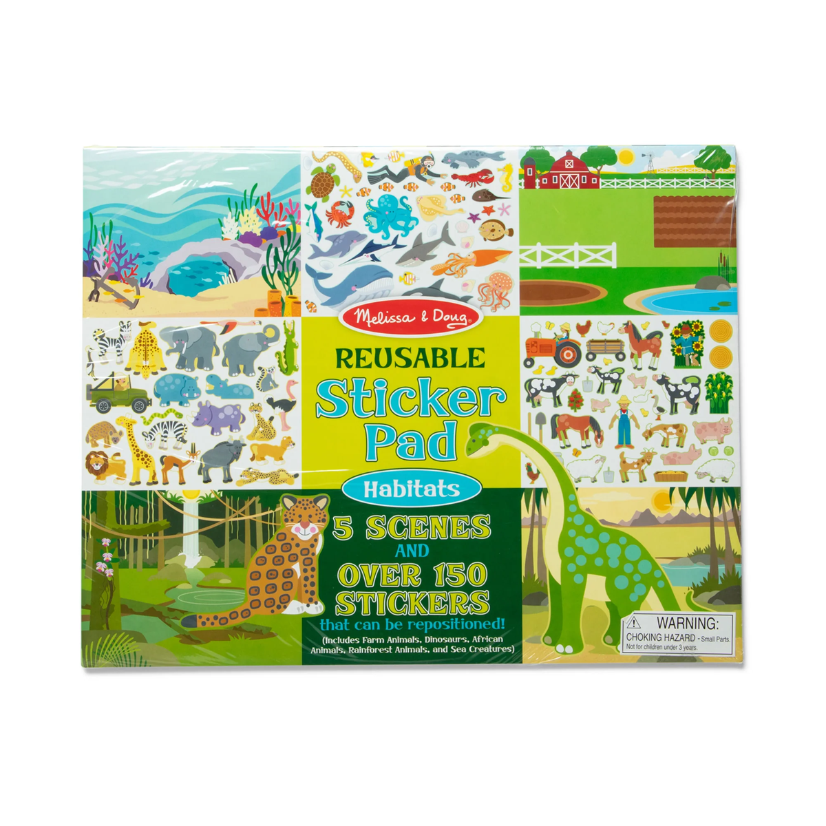 M&amp;D 4196 Reusable Sticker Pad Habitats