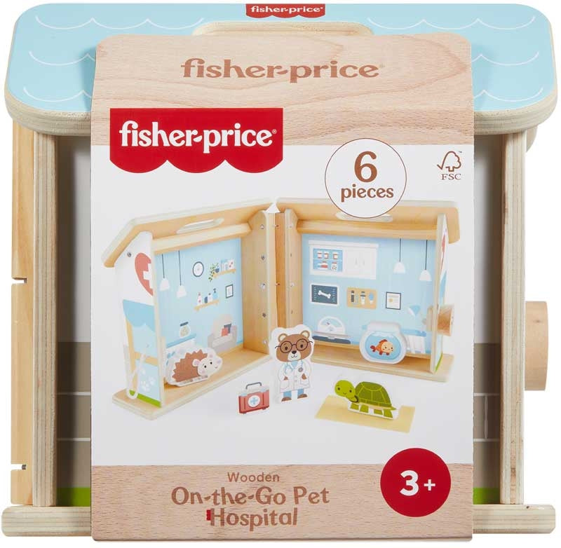Fisher Price Wooden On The Go Pet Hospital