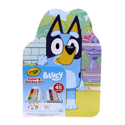 Crayola Colour &amp; Sticker Kit BLUEY