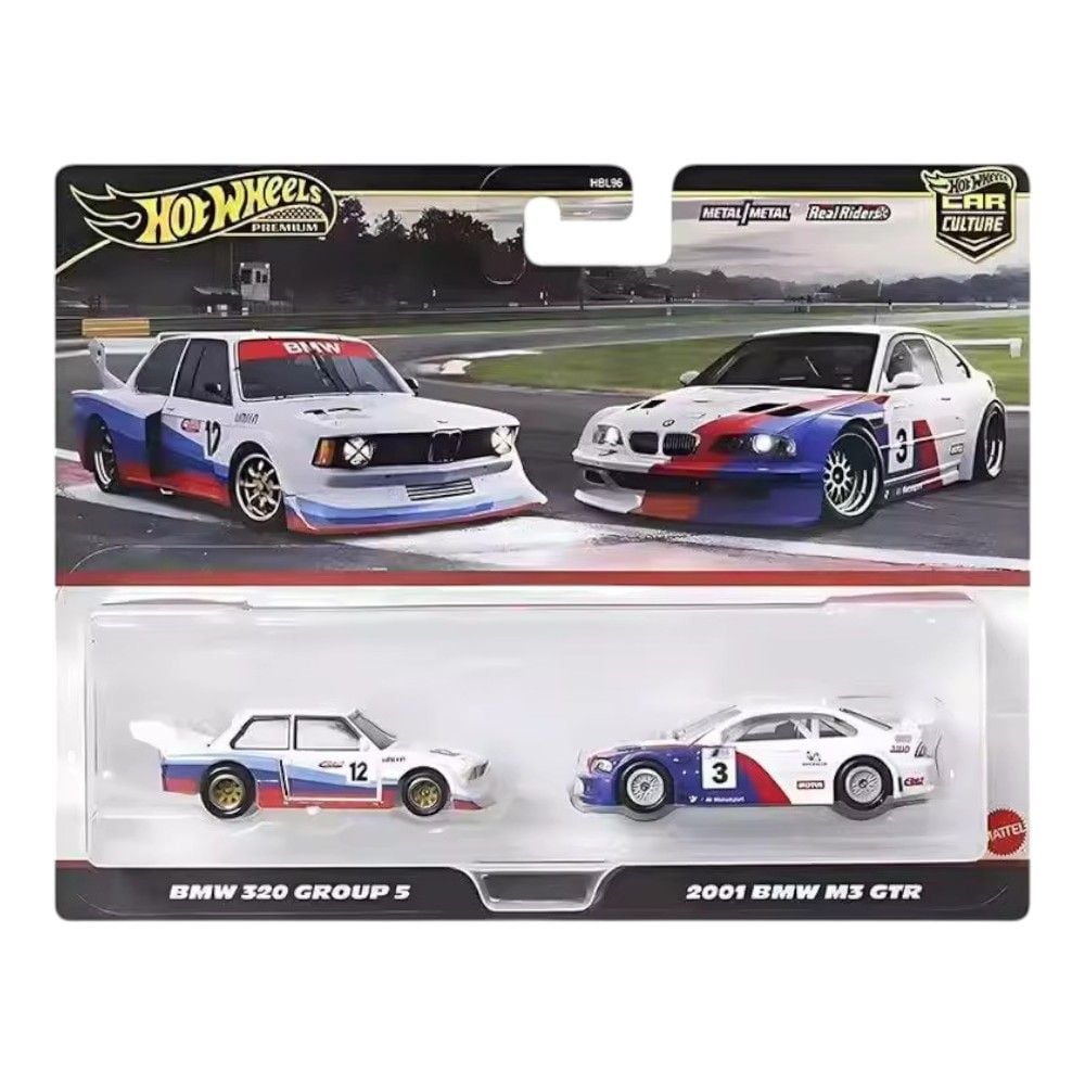 Hot Wheels Premium 2pk Cars BMW 320 Group 5  / 2001 BMW M3 GTR