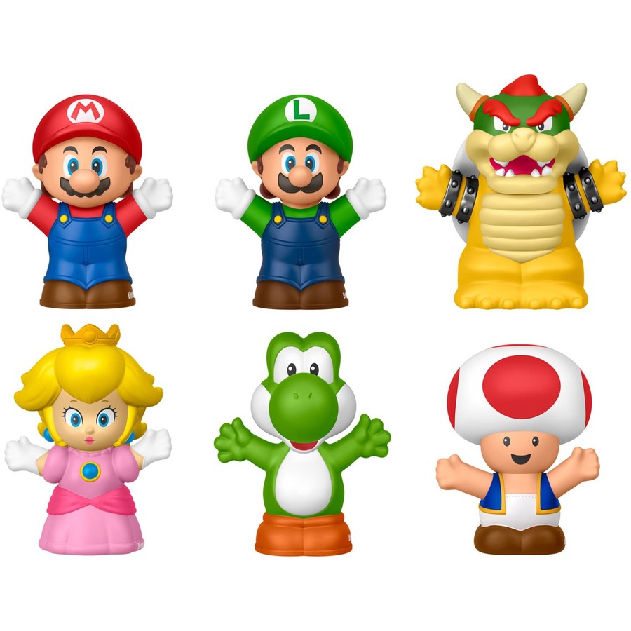Fisher Price Little People Nintendo My Mario 6pk Figures