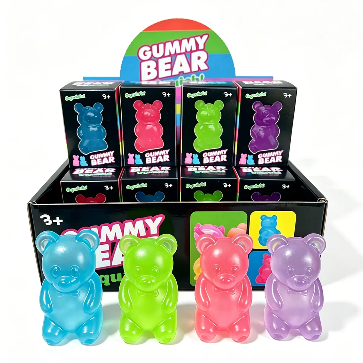 Gummy Bear Squishy  6cm Assorted Colours