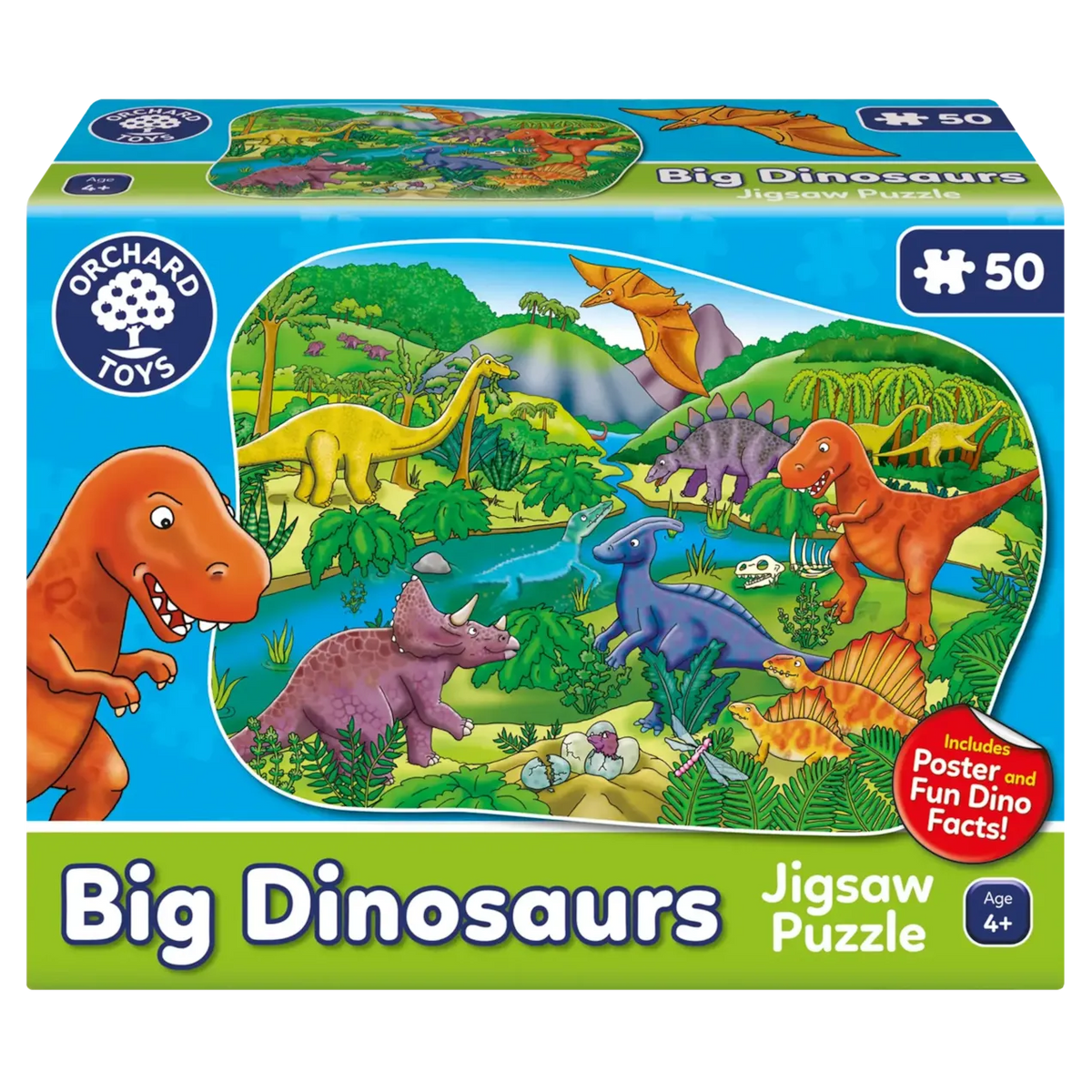 Orchard Toys Big Dinosaurs Jigsaw &amp; Poster