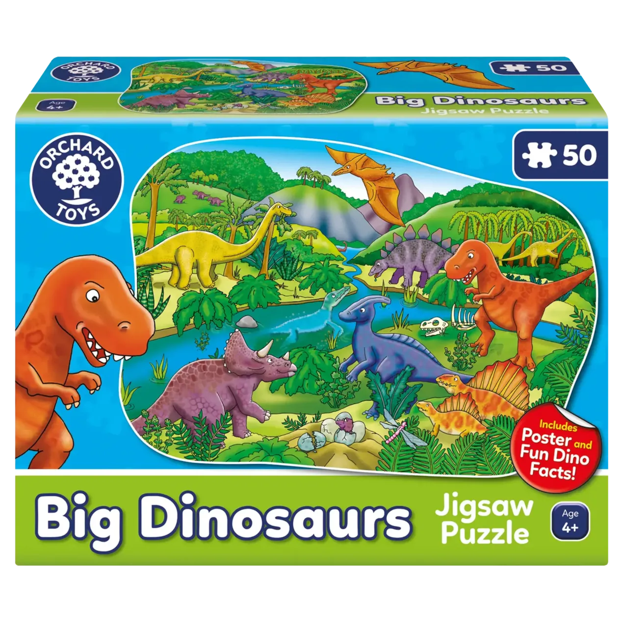 Orchard Toys Big Dinosaurs Jigsaw & Poster