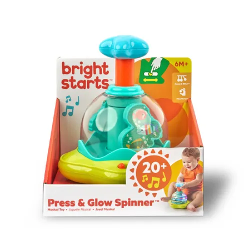 Bright Starts Press &amp; Glow Spinner
