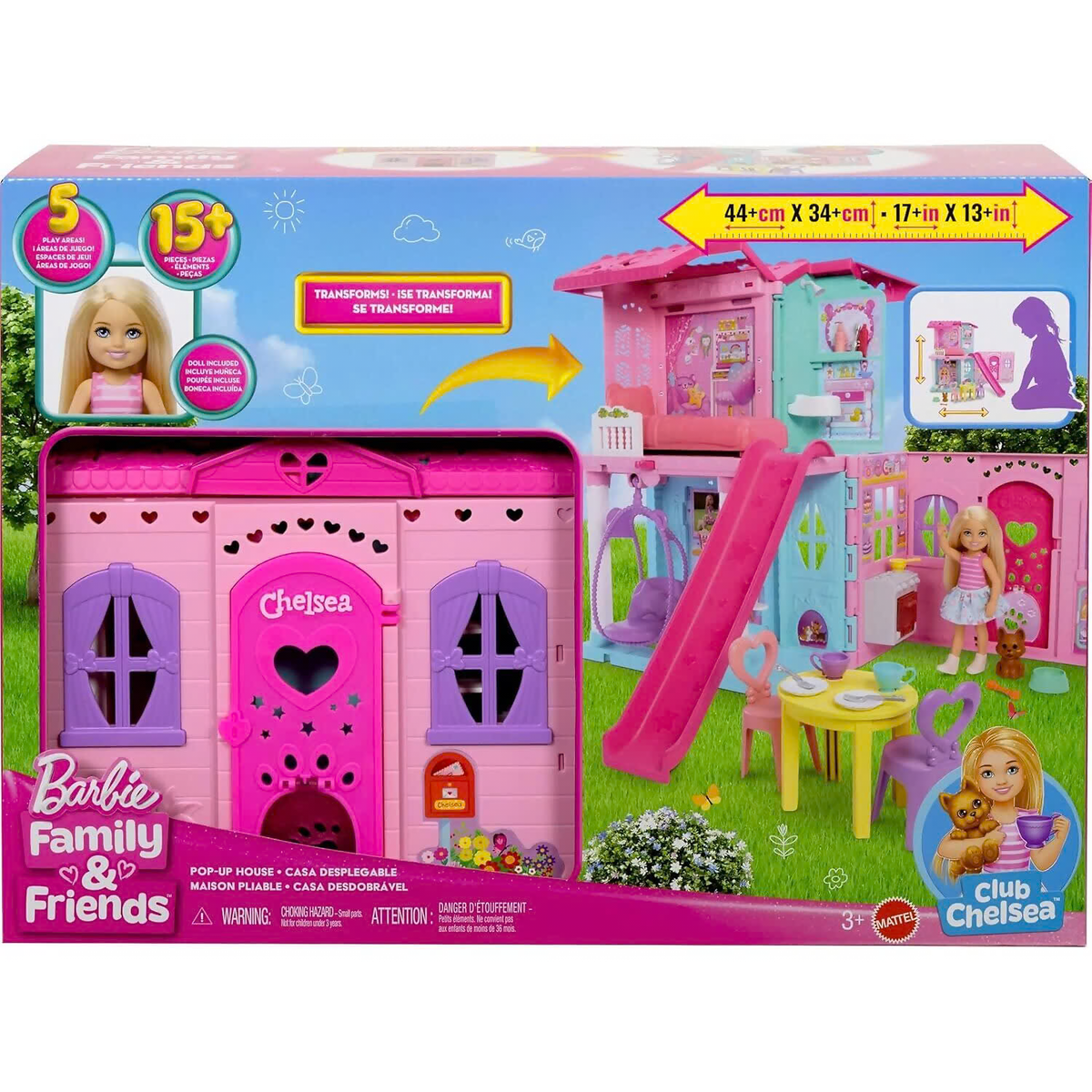 Barbie Family &amp; Friends Club Chelsea Pop Up House