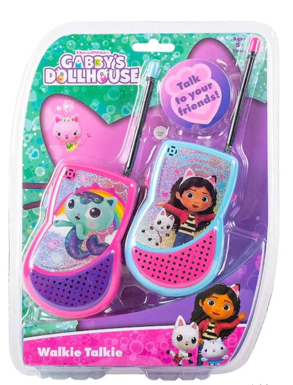 Walkie Talkie Gabby's Dollhouse (req 2 x 9v batteries)