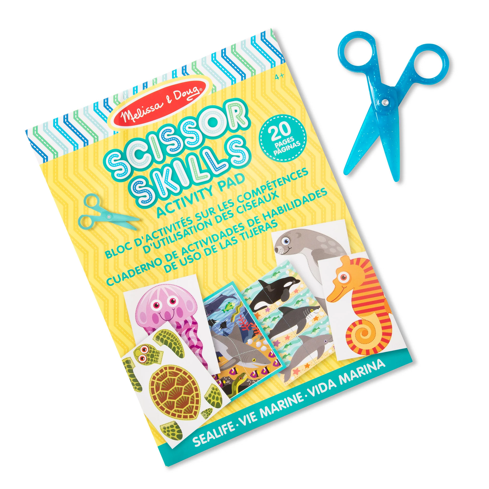 M&D 32007 Scissor Skills Activity Pad - Sea Life