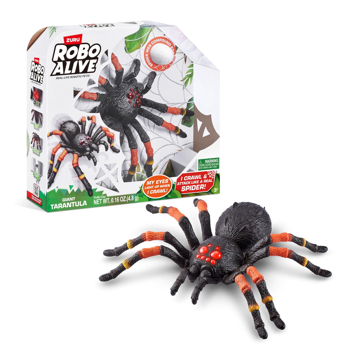 Zuru Robo Alive Giant Tarantula Spider req 3 x AA batteries