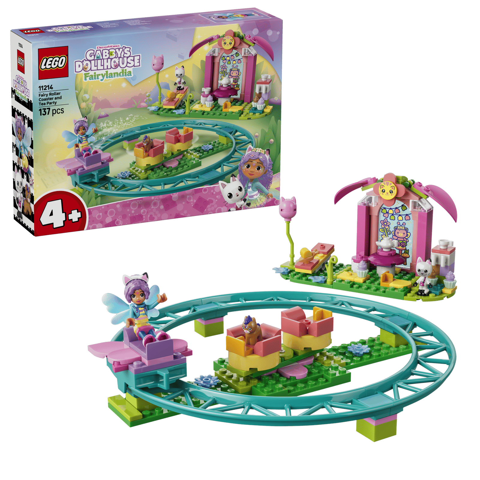 Lego 11214 Gabby's Dollhouse Fairy Roller Coaster and Tea Party