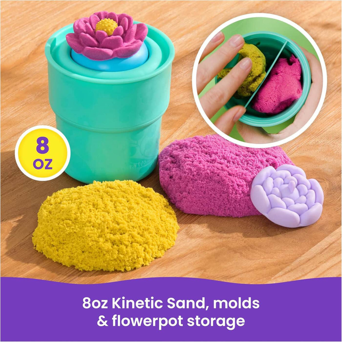 Kinetic Sand Squish Blossom Playset