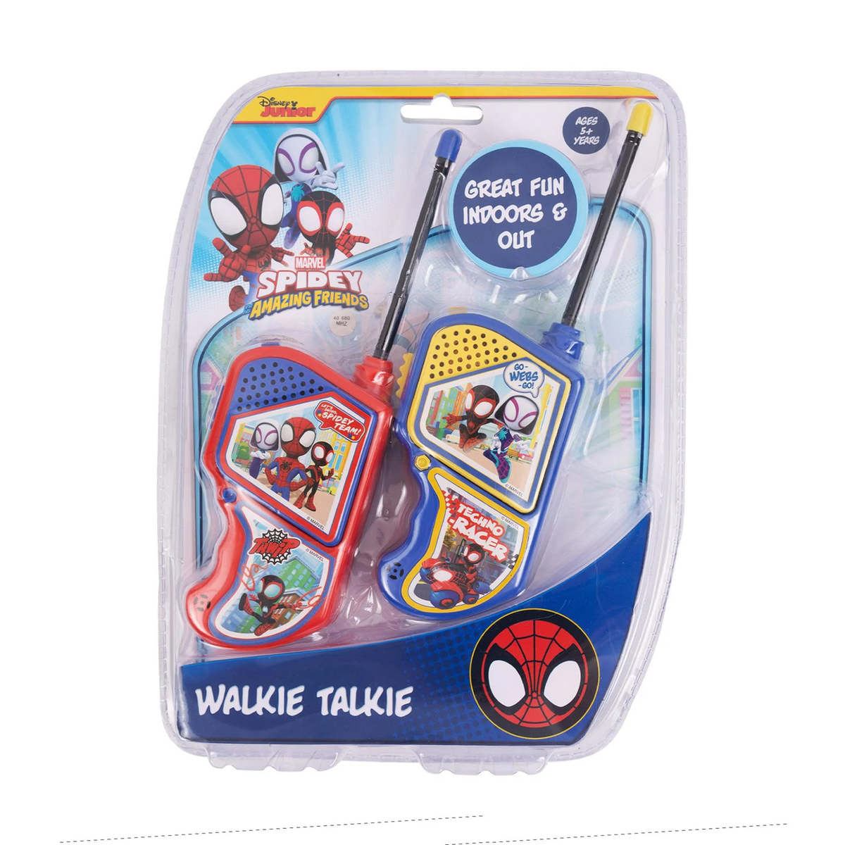 Walkie Talkie Spidey and his Amazing Friends req 2 x 9v batteries