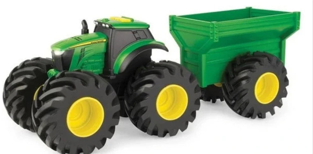 John Deere 20cm Monster Treads L&S Tractor w/ Wagon