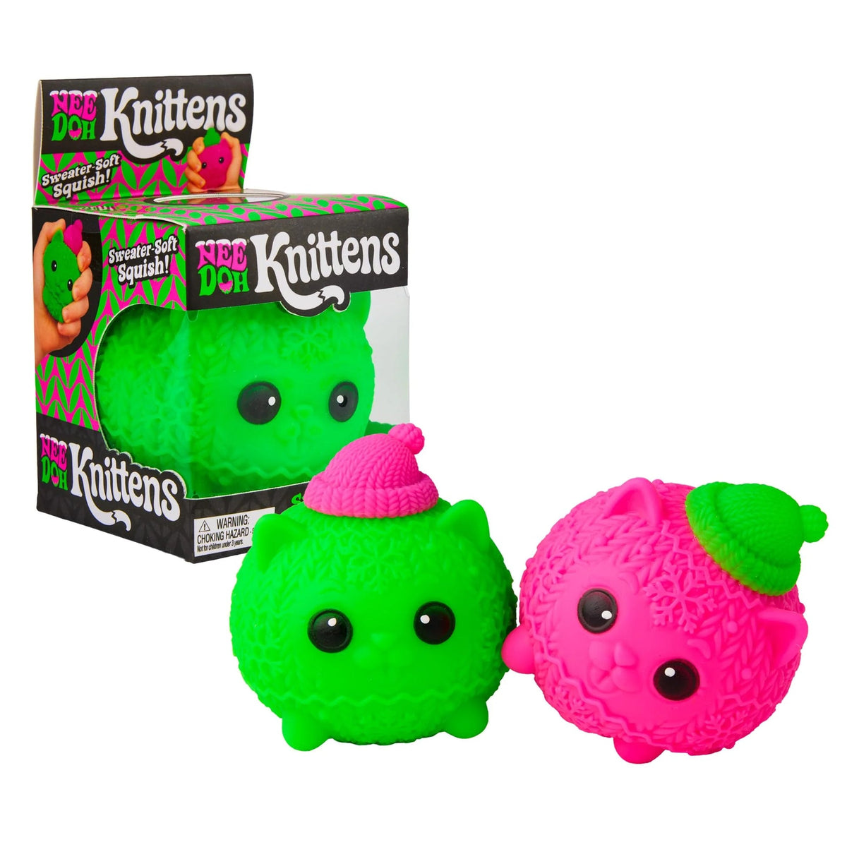 Schylling Nee Doh Christmas Knittens (Assorted Colours)