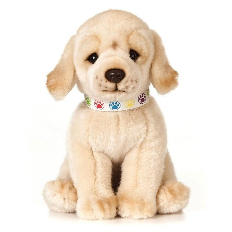 Living Nature Plush Golden Lab Puppy with Collar