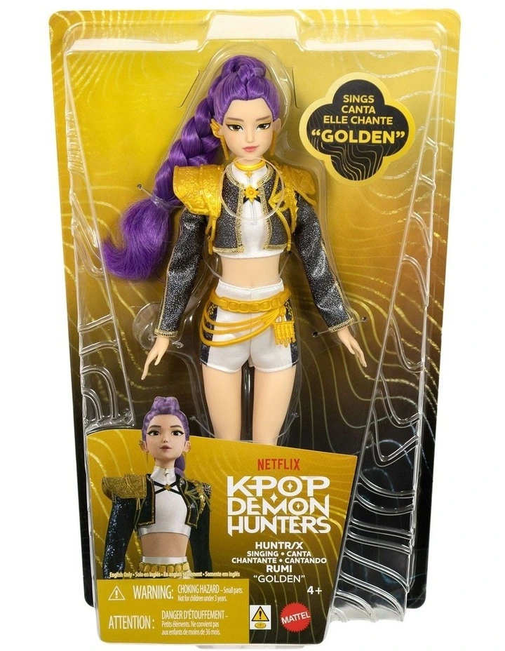 Kpop Demon Hunters Singing Doll 'Golden' - RUMI