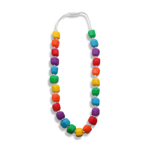 Jellystone Silicone Pendant Necklace PRINCESS &amp; THE PEA RAINBOW BRIGHT