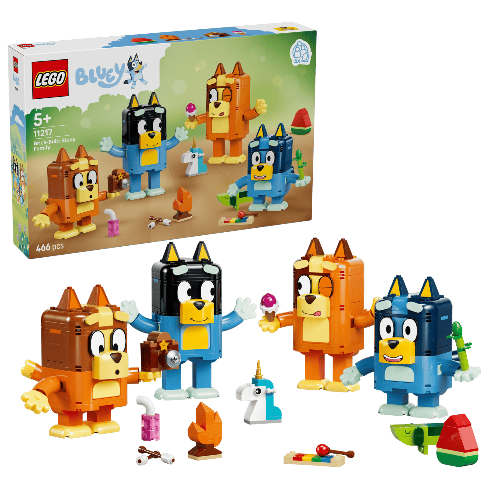 Lego 11217 Brick Built Bluey Family