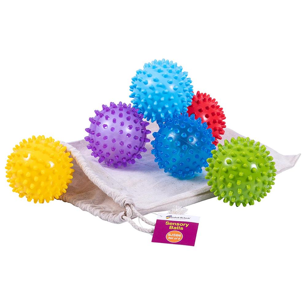Sensory Balls Set of 6 with Calico Bag