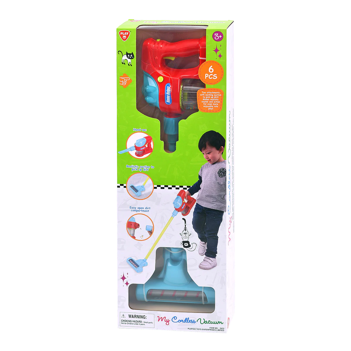 PLAYGO TOYS ENT. LTD. My Cordless Vacuum 6pce