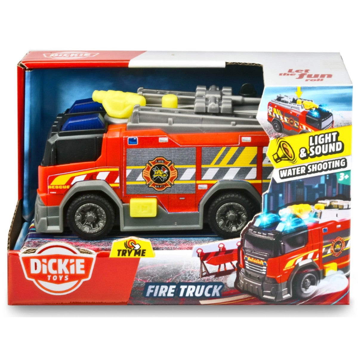 Dickie Toys 15cm Fire Truck with Lights and Sound