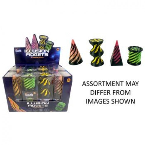 3D Printed Illusion Fidget asstd designs