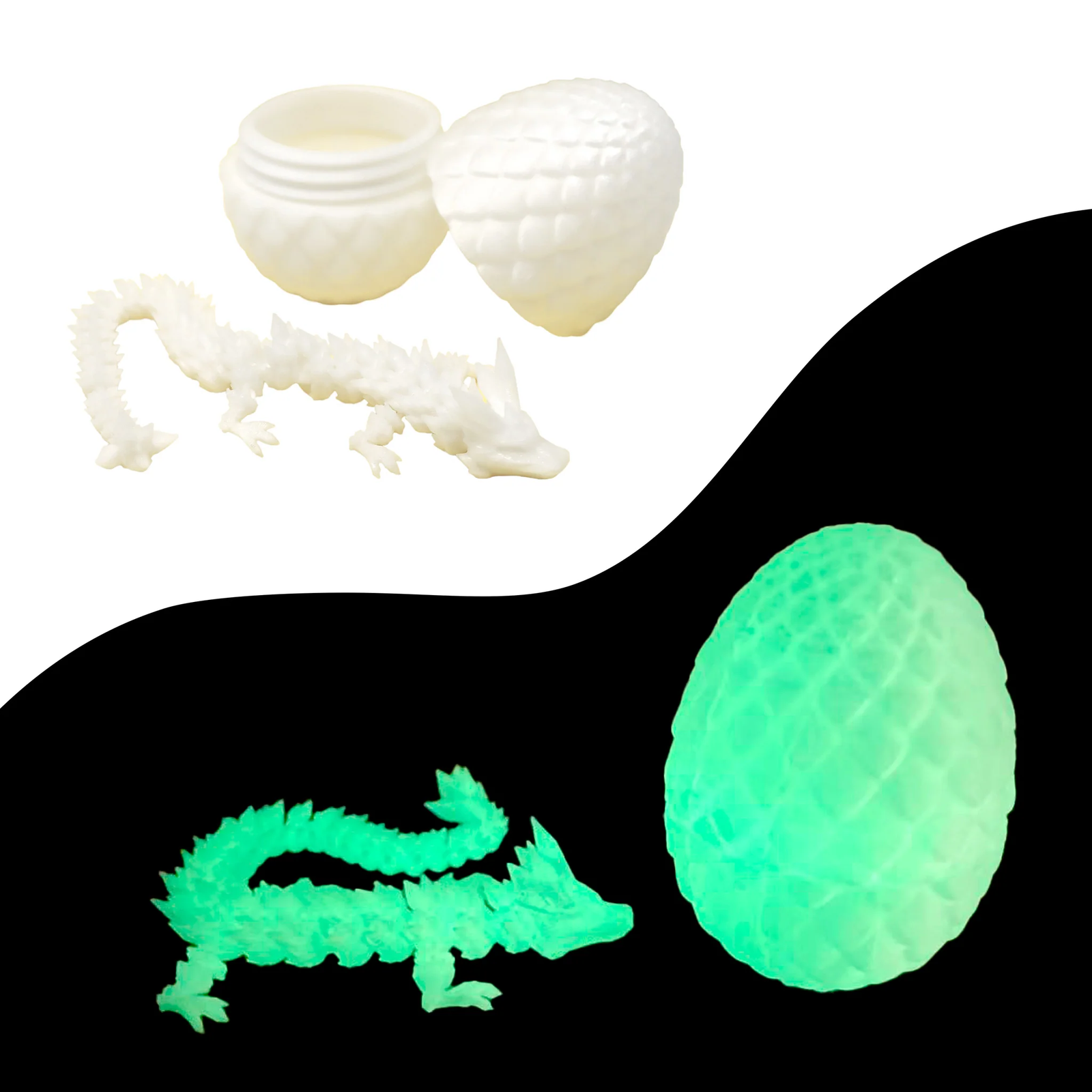 3D Printed Dragon's Egg - Glow In The Dark