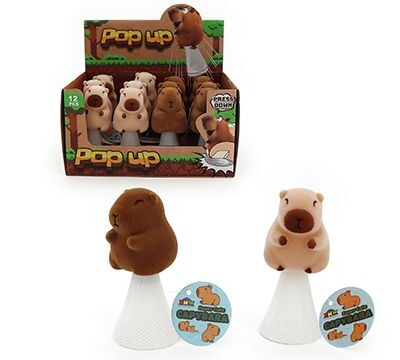 Flocked Capybara Pop Up Assorted