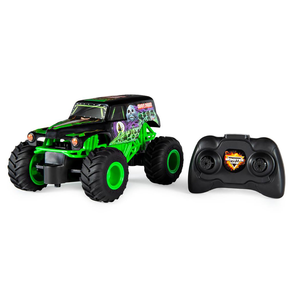 Monster Jam 1/24 R/C Vehicle Grave Digger Requires 5xAAA Batteries
