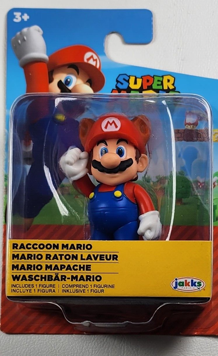 Nintendo Super Mario 2.5inch Limited Articulated Figure - RACOON MARIO