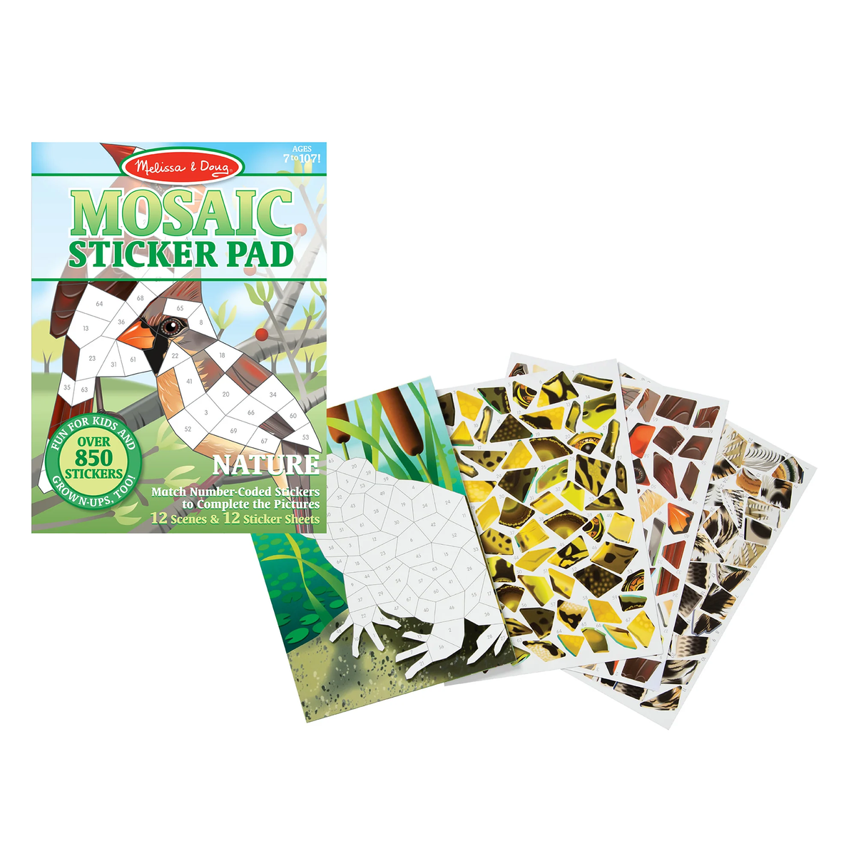 M&amp;D 30162 Mosaic Sticker Pad Nature