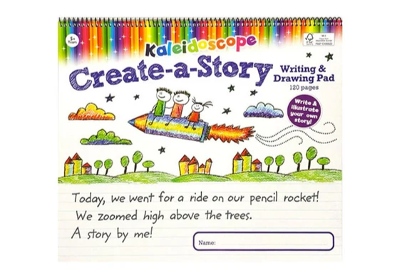 Kaleidoscope Create A Story Spiral Writing and Drawing Pad