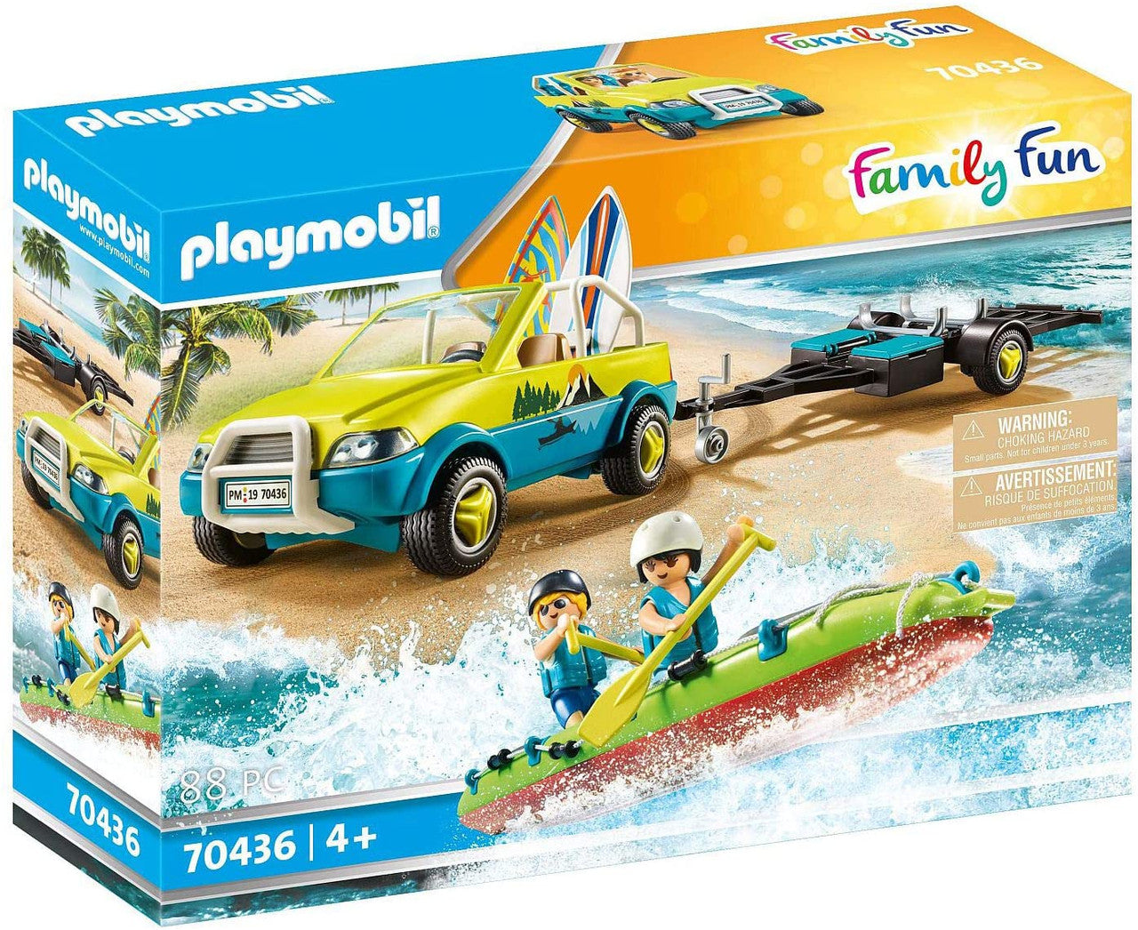 Playmobil 70436 Family Fun Beach Car with Canoe