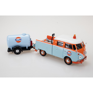 1/24 Motor Max Gulf VW Pick Up and Oil Tank Trailer