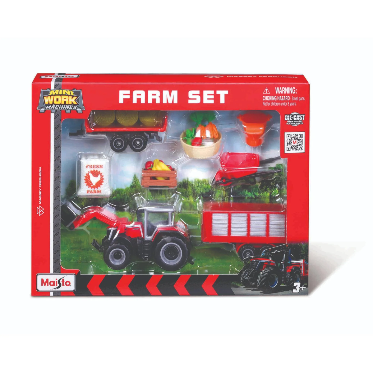 Maisto Mini Work Machines Farm Play Set Asst