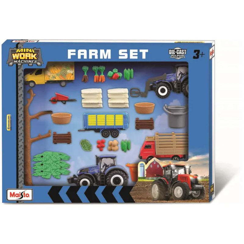 Maisto Mini Work Machines Farm Play Set Asst