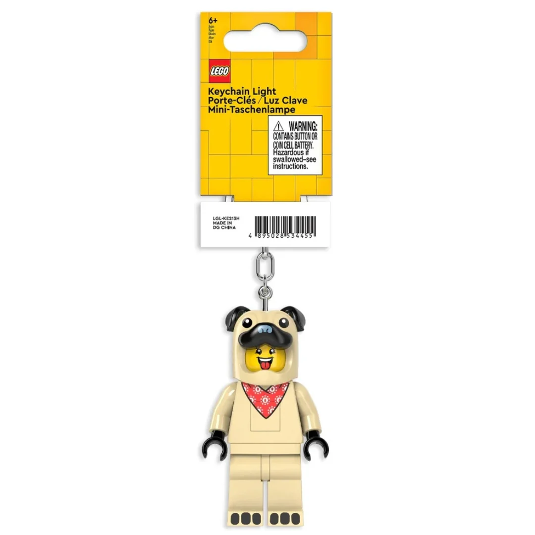 Lego Pug Man Key Ring Light