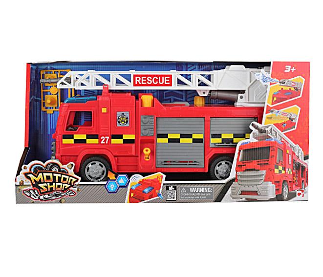 Motor Shop Pump Action Fire Engine incl 3 x LR44 demo batteries