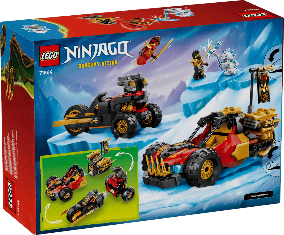 Lego 71864 Ninjago Kai and Cole's Combiner Vehicle Adventure