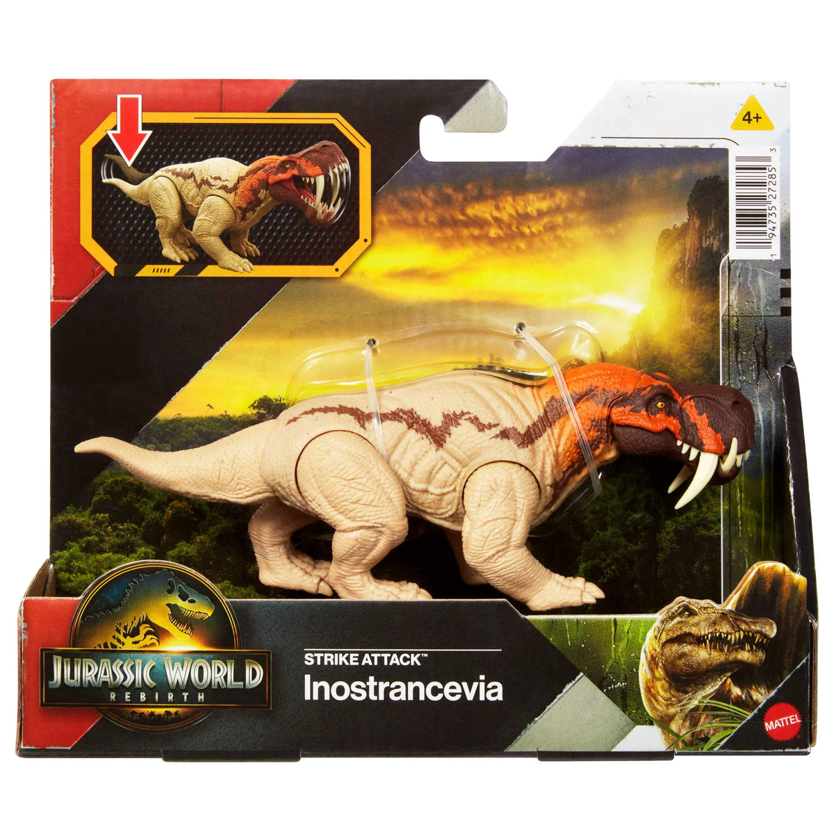 Jurassic World Rebirth Strike Attack - Inostrancevia