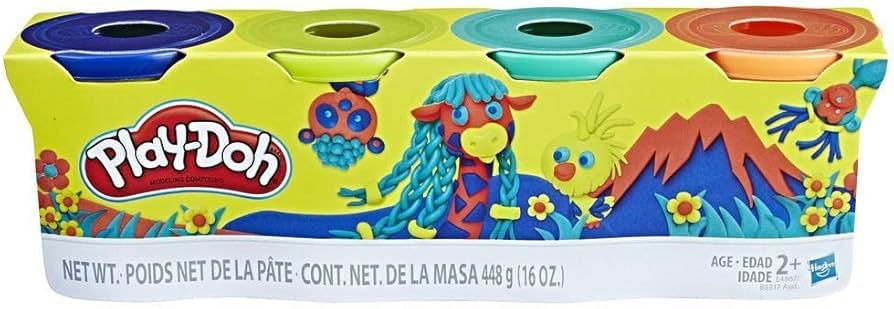 Play Doh Classic Colour 4 pack Animals