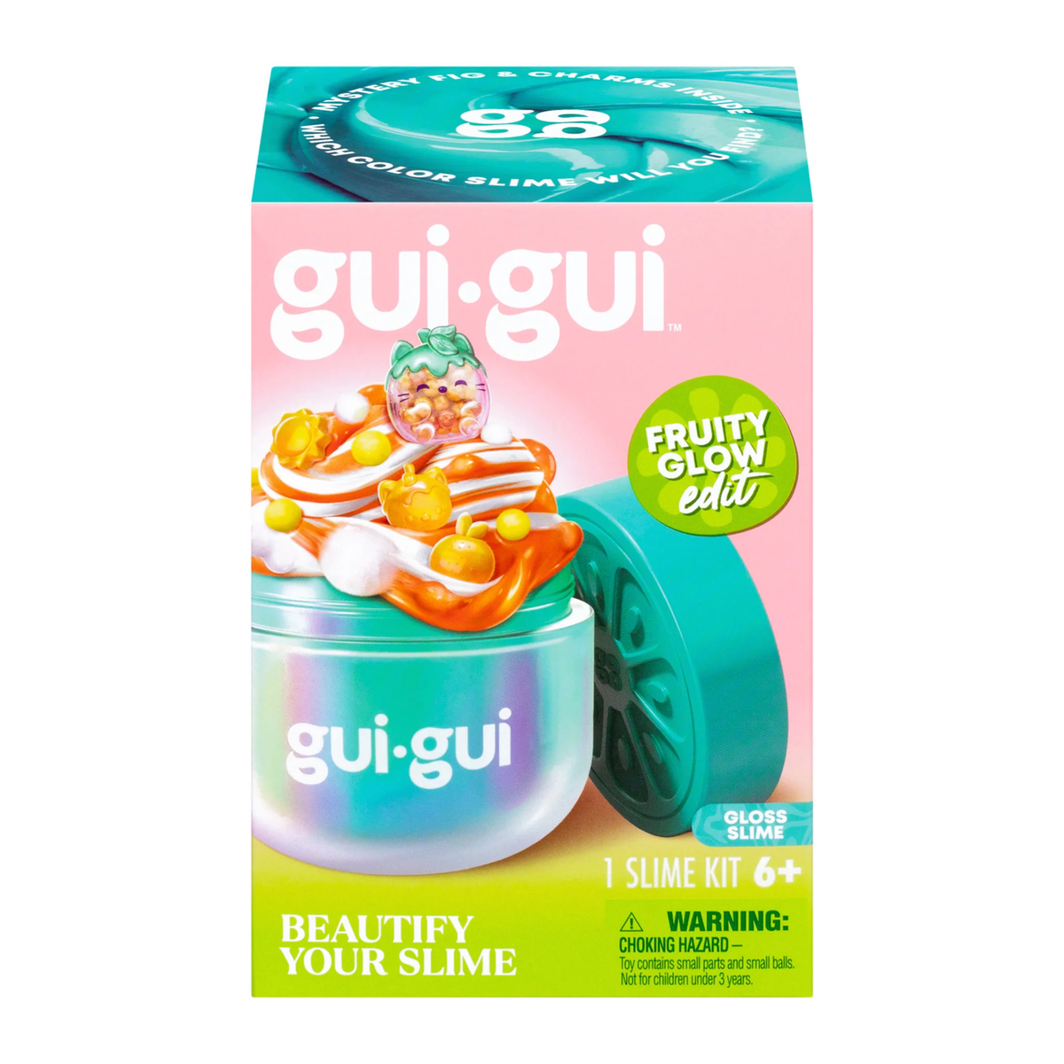 Gui Gui Beautify Your Slime Kit Fruity Glow Gloss Slime