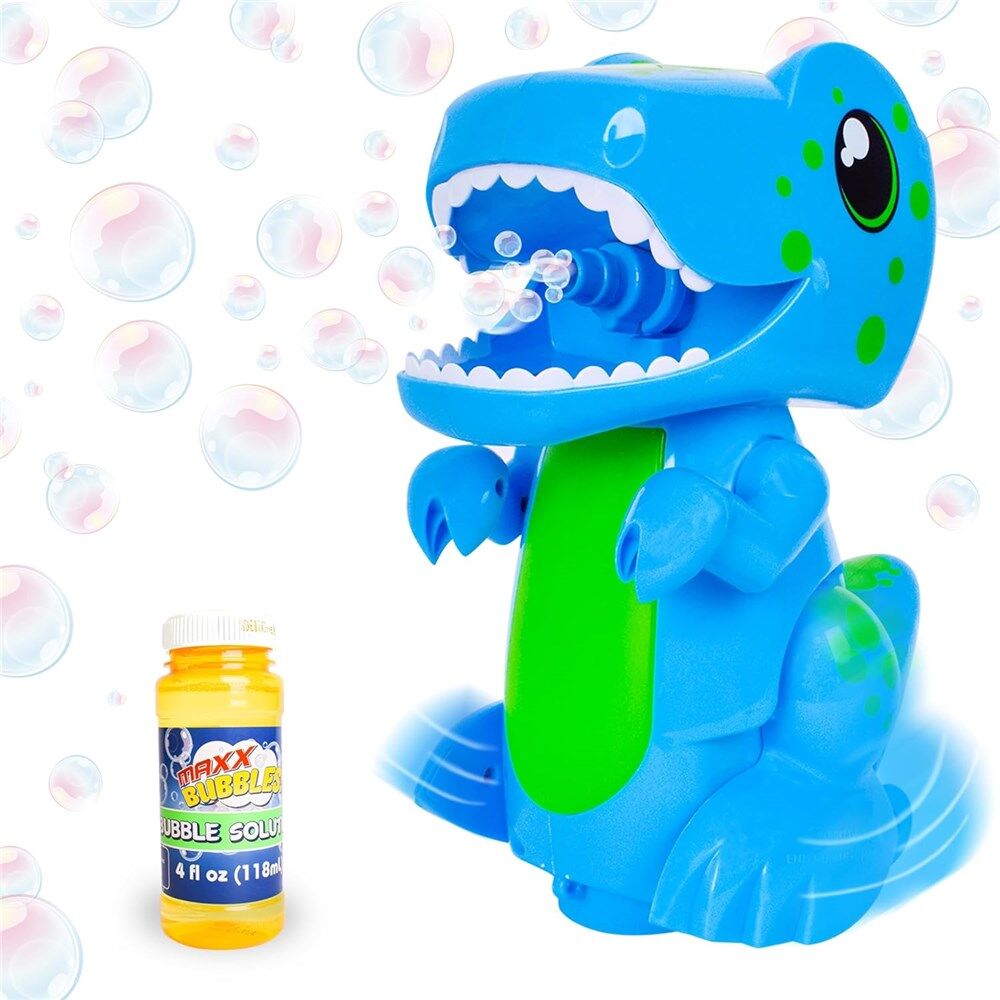 MAXX BUBBLES Bump N Go Dino Bubbler - Req 3 AA Batteries