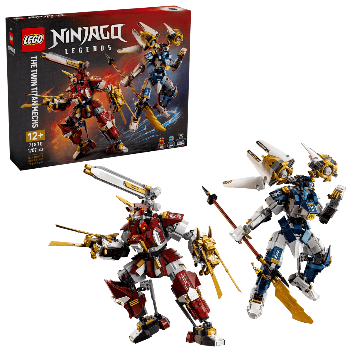 Lego 71870 Ninjago Fire and Water Twin Mech
