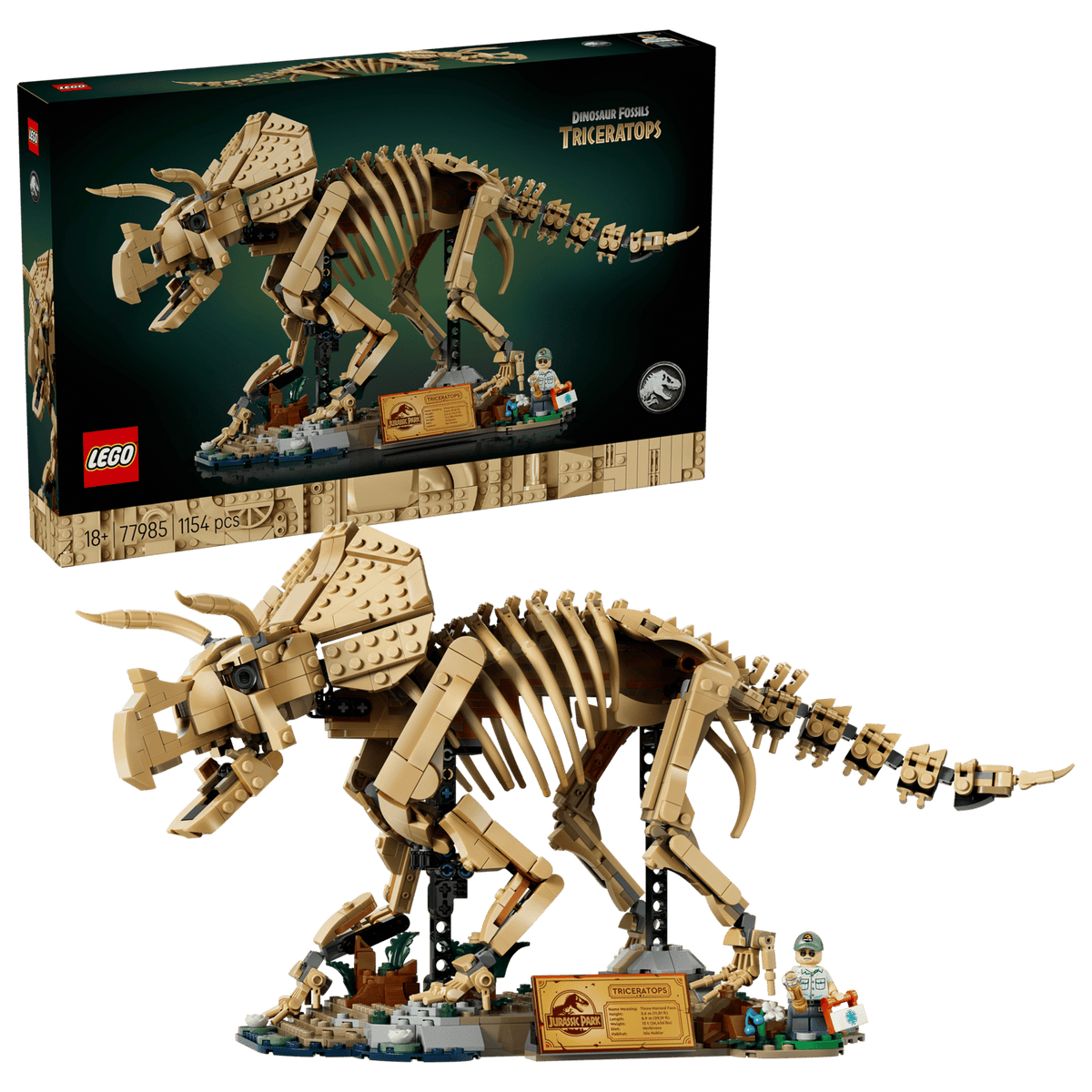 Lego 77985 Jurassic World Triceratops Skeleton