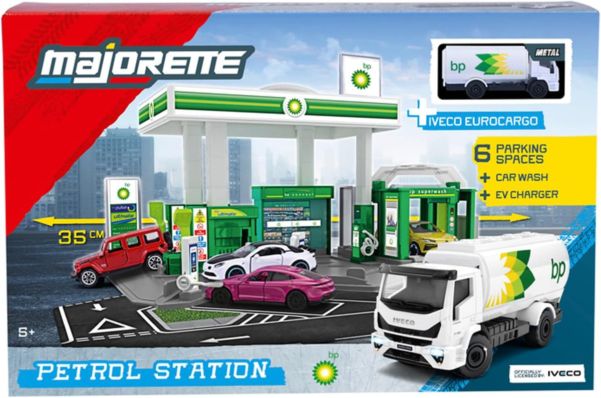 Majorette BP Petrol Station with 1 Vehicle Gift set